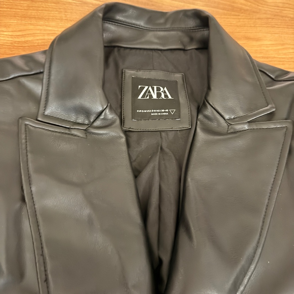 Zara Leather Blazer - Picture 5 of 5